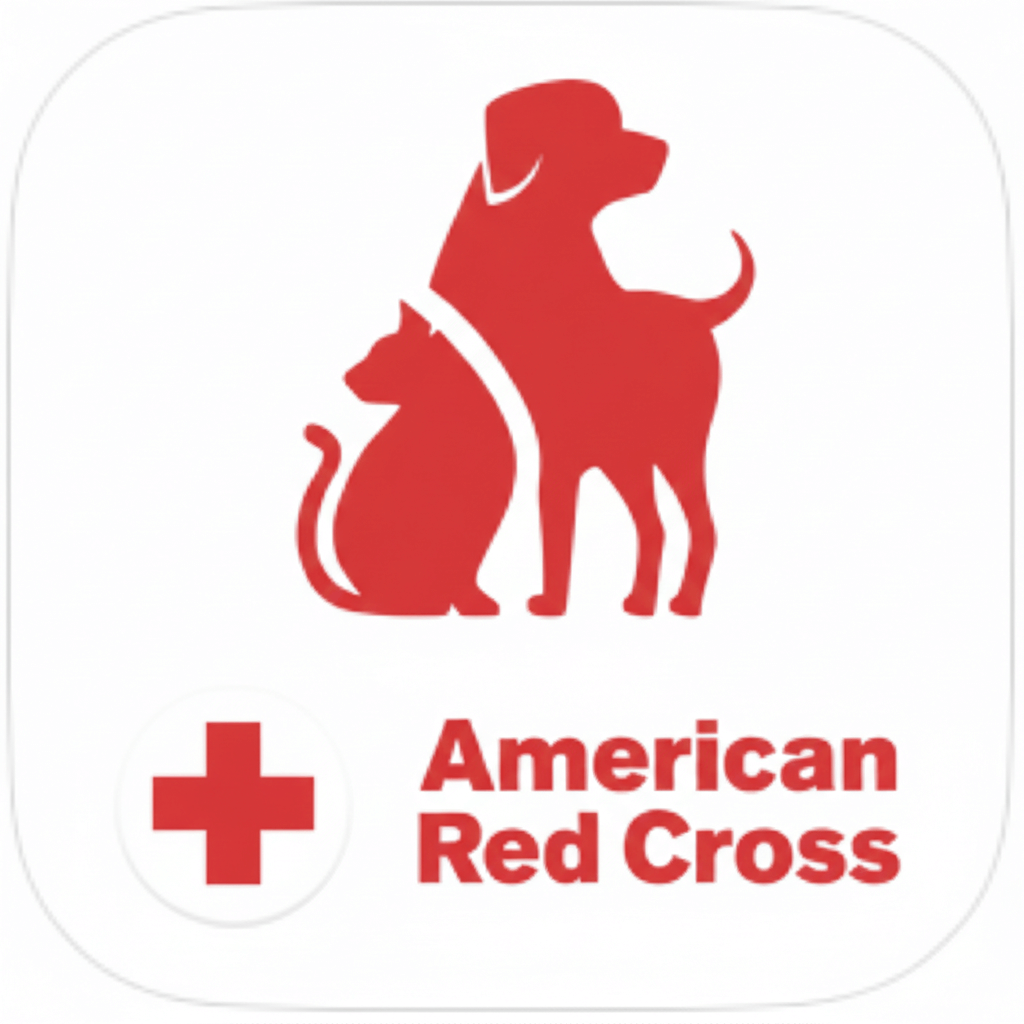 red cross pet first aid logo